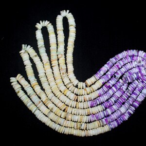 Multi Opal Heishi Beads: 7-8mm Smooth Disc Gemstone, 16&quot; Strand