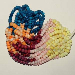 Multi Color Opal Rondelle Beads 7MM, 16&quot; Strand: Handmade Jewelry Making