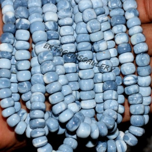 Lavender Blue Opal Rondelle Beads AAA - 9-9.5mm, 16&quot; Strand