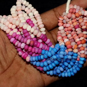 Multi Opal Edelstein Rondelle Perlen 6.5 mm : Handgemachte Schmuckherstellung