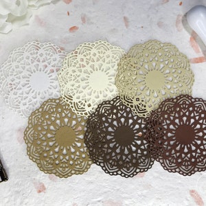 Mandala Doily Die Cut Set, Papier Cardstock Diecuts, Journaling, Scrapbooking, Kaarten maken, The Artsy Lab