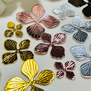 アジサイの花のダイカットバンドル、紙ミラーホイル、紙カードストックダイカット、ジャーナリング、スクラップブッキング、カード作成、The Artsy Lab