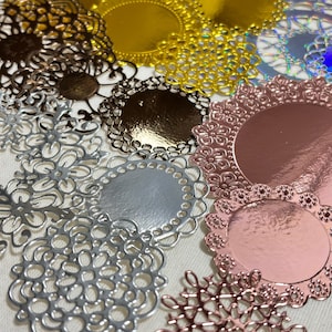 各種 Doyleys Doilies ダイカット バンドル、紙ミラーホイル、紙カードストック ダイカット、ジャーナリング、スクラップブッキング、カード作成、The Artsy Lab