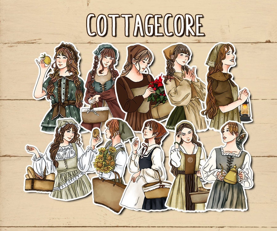 Cottagecore Stickers for Bullet Journal – ANOOK3