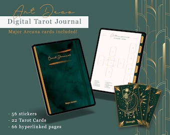 Digital Tarot Journal, Undated Goodnotes Witch Workbook for IPad