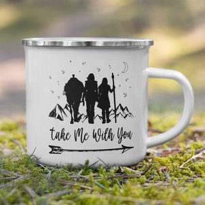 Take Me With You Enamel Mug