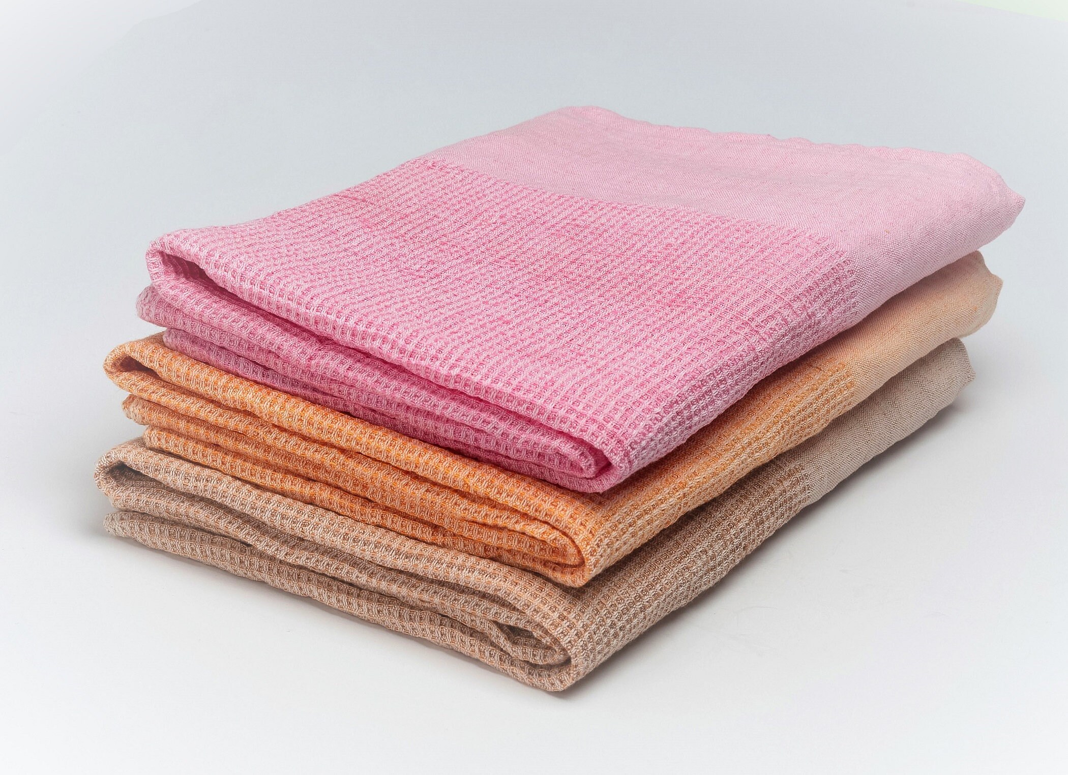 Anact Hemp Organic Bath Towels or Set, 2 Colors, 4 Sizes, 55% Hemp