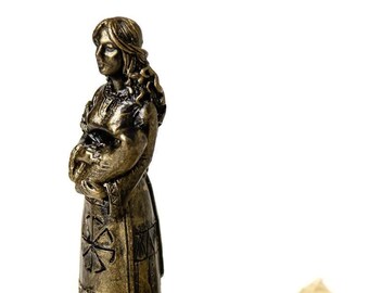 Goddess Lada bust Statue Figurine, gypsum, gift sculpture handmade 13 cm
