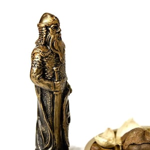 God Perun bust Statue Figurine, gypsum, gift sculpture handmade 13 cm