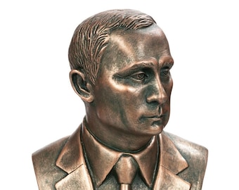 Statue of Putin V. V. Figurine, President , artificial stone, handmade 21 cm