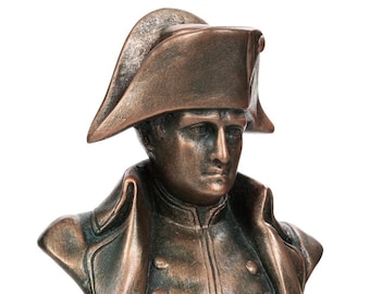 Bust Napoleon Bonaparte Statue Figurine, artificial stone, gift handmade 19 cm