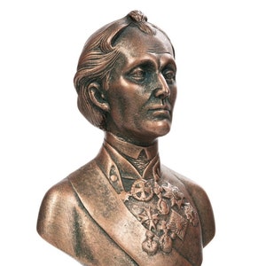 Suvorov A.V. bust Statue Figurine, artificial stone, gift sculpture handmade 19 cm