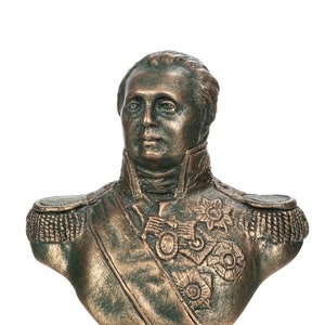 Kutuzov bust monument Statue Figurine, artificial stone, gift sculpture handmade 13 cm