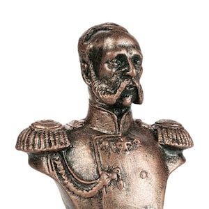 Bust Emperor Alexander II Statue Figurine, artificial stone, gift handmade 9 cm