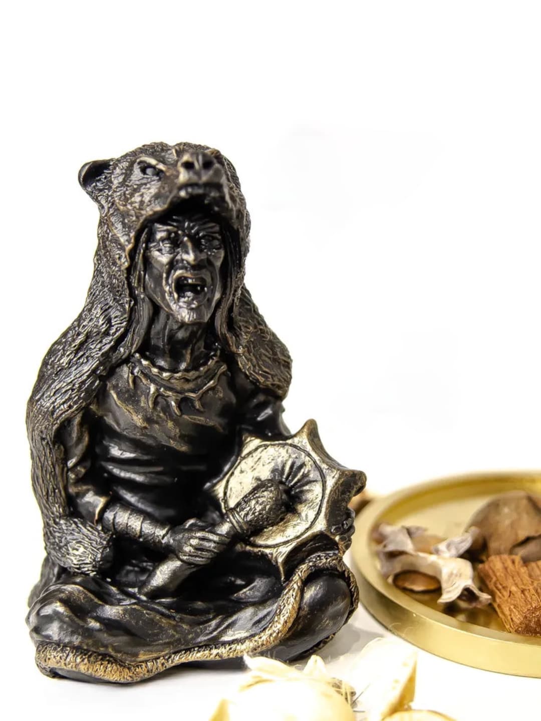 Premium AI Image | Spiritual Shaman Statue