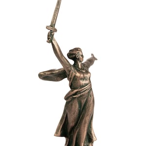 Motherland monument Statue Figurine, artificial stone, gift sculpture handmade 20 cm