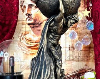 Greek Titan Atlas Statue – Ancient Greek Mythology Figurine, Atlas