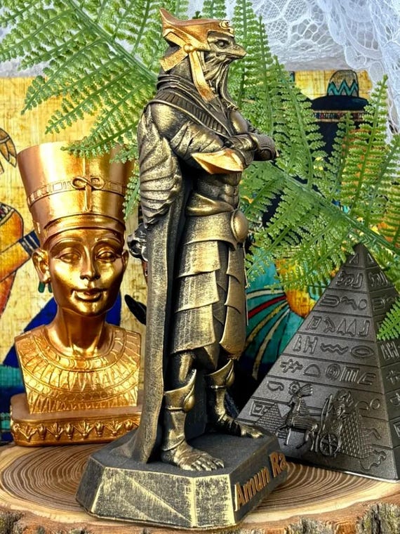 ラー 太陽 神様 彫刻 古代エジプト彫刻 太陽神 ラー 古代神置物彫像
