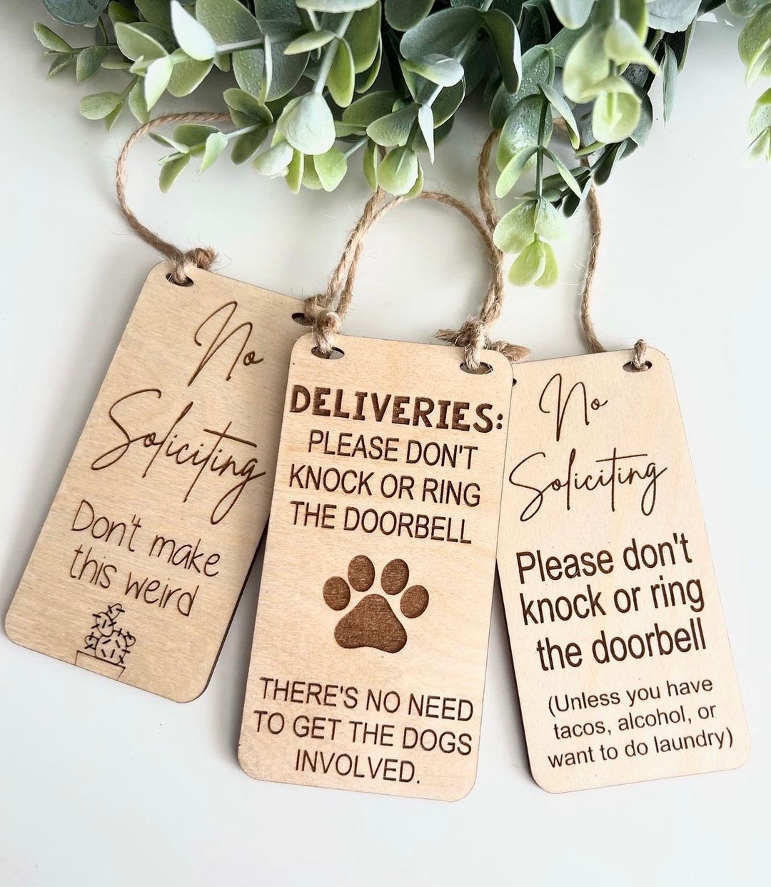 No Soliciting Sign, No Soliciting Sign for Door Bell Camera, Door Bell ...