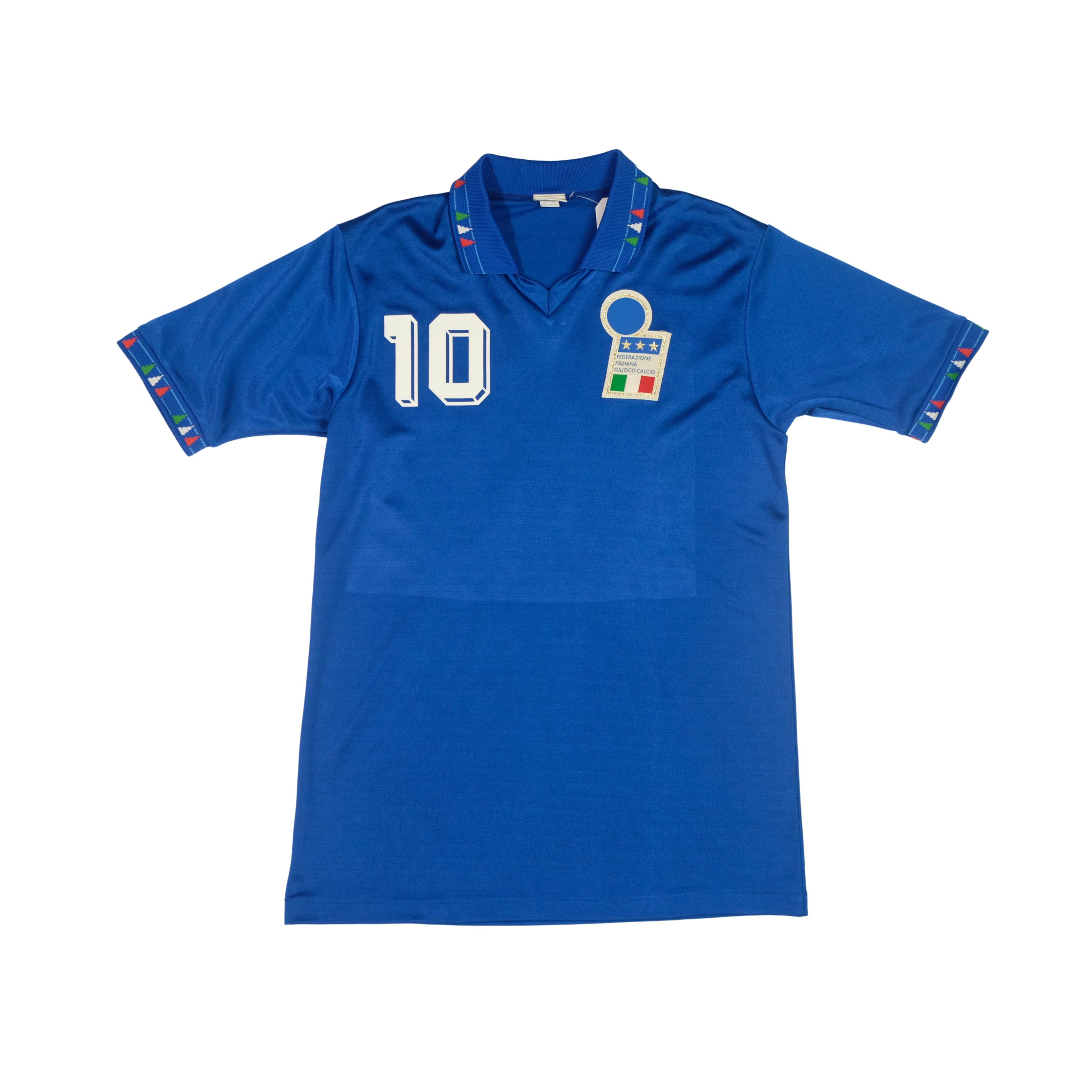 1992/93 BAGGIO #10 Italy Vintage Diadora Home Football Shirt