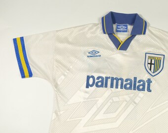 Parma AC Italy 1993/1995 Original Umbro Home Football Shirt