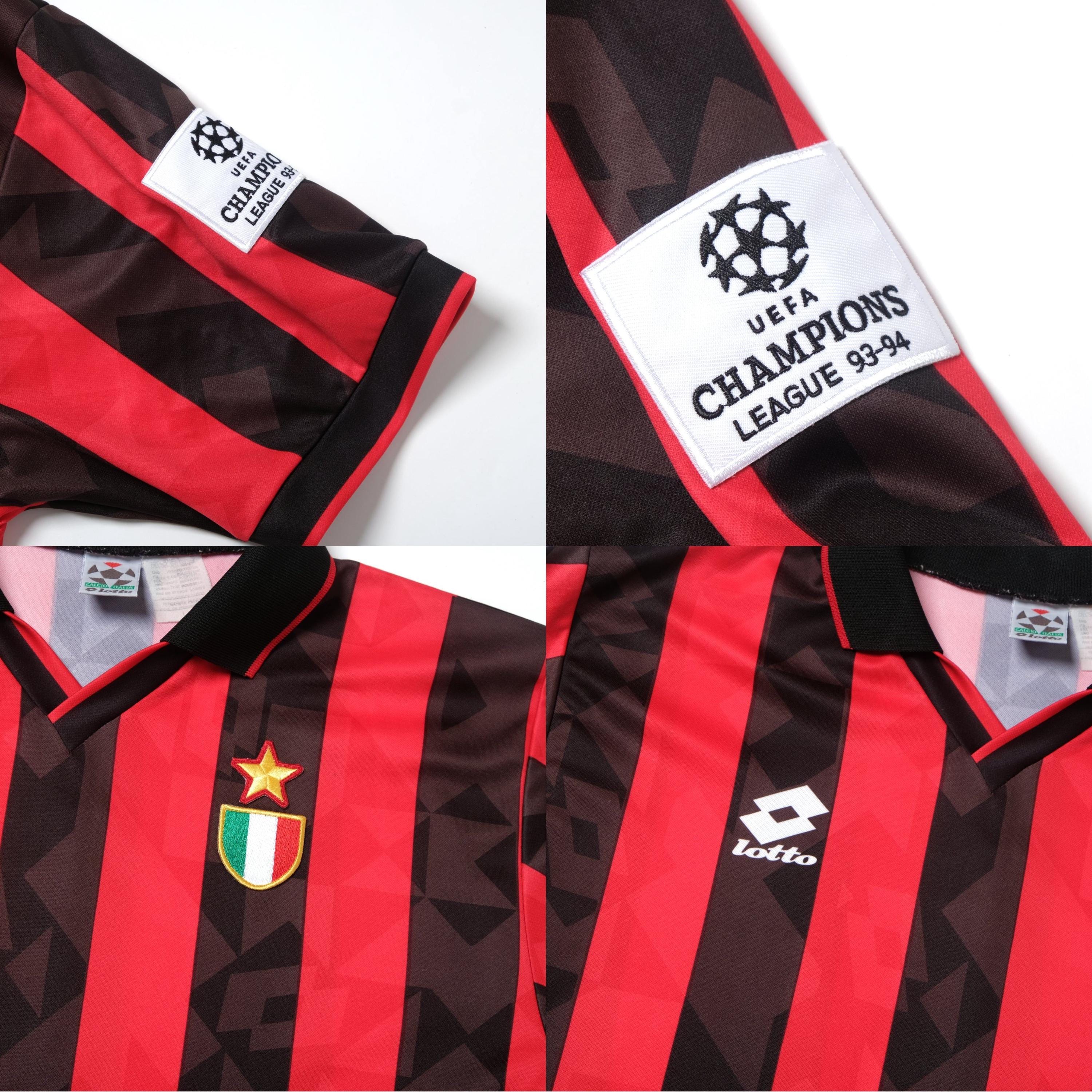 93/94 LOTTO ACミラン ホーム 長袖ユニフォーム HLS XXL 【公式