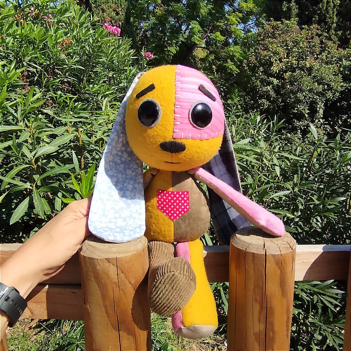Lost Ollie Plush Rag Doll Netflix Rabbit Patchwork Etsy