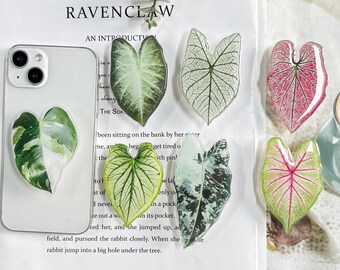 Leaves Mobile Phone Grip, Acrylic Folding Stand, Rare Leaves, Mobile Phone Accessories