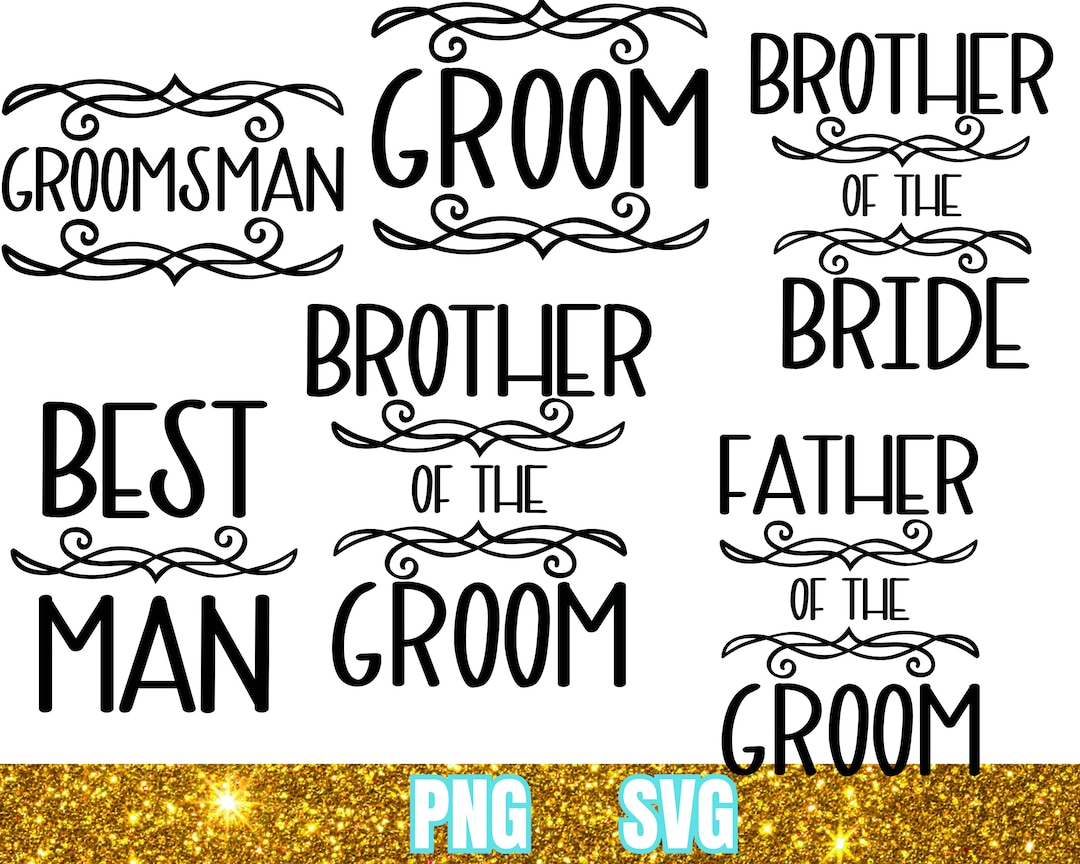 Groom Bundle Svg Png. Groom Svg Png. Bride Svg Png. Wedding - Etsy