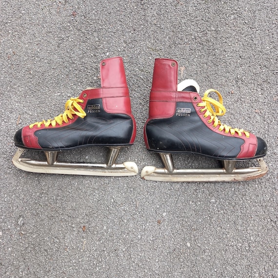 Vintage Ice Hockey Skates FUSSEN N.H.L. Canada Retro Leather