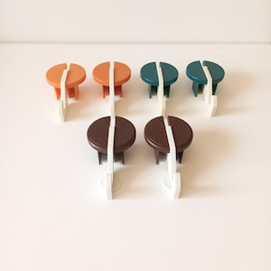 Vintage Plastic Hangers, Space Age, Mind Century Modern, Wall Coat Rack, Retro Hooks from 1980&#39;s, Made in Yugoslavia