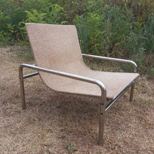 Mid-century modern lounge armchair Yugoslavija 70s, Vintage modern lounge chair