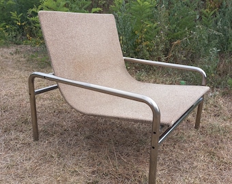 Mid-century modern lounge armchair Yugoslavija 70s, Vintage modern lounge chair