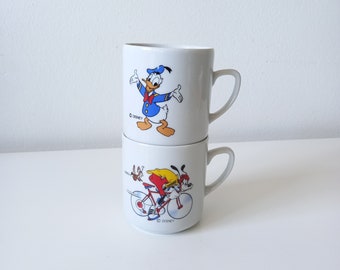 ドナルドダックをモチーフにしたパーソナライズマグカップ（ブルー