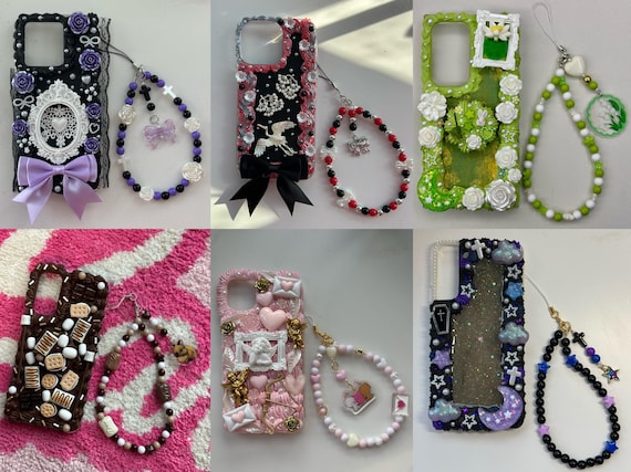 Custom Decoden Phone Case - Customized Handmade Decoden Case for iPhone & Samsung - Personalized Whipped Cream Phone Case - iPhone 15 Case