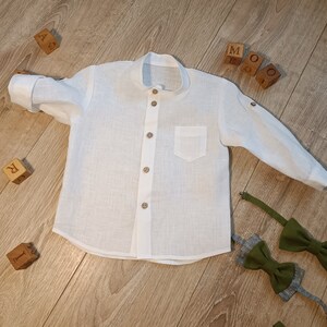 Baby linen classy long sleeve shirt, Baby Boy shirt, Kids shirt