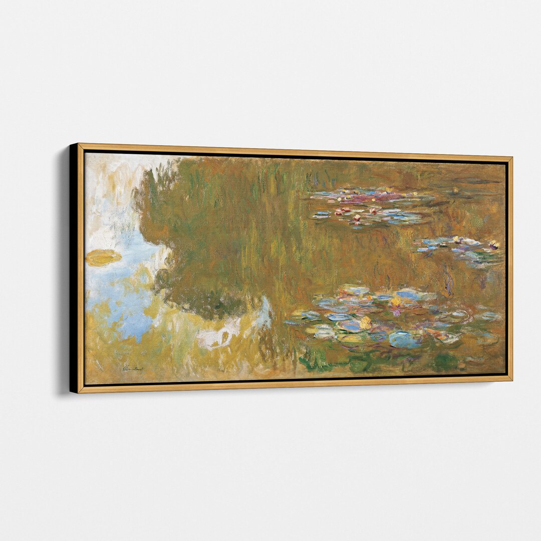 The Water Lily Pond by Claude Monet Wall Art - Fine Art Print, Home ...