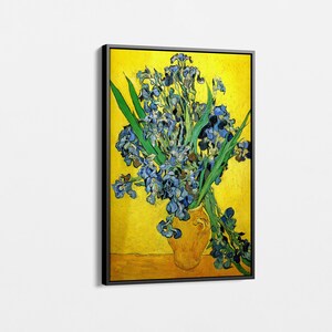 The Irises by Vincent Van Gogh Canvas Wall Art, Famous Painter Painting Gift,  Home & Office Decor Gift Idea, Perfect Gift for Art Lovers