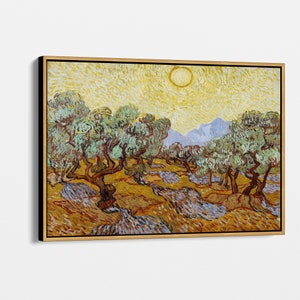 Vincent Van Gogh Olive Trees Canvas Wall Art - Famous Painter Painting Gift, Home Wall Art, Office & Home Decor Gift, Gift for Art Lovers