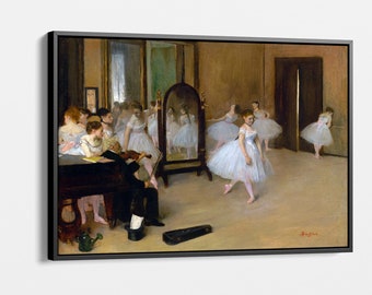 Edgar Degas Ballet Class Poster, Ballet Class Wall Decor, Wall Art