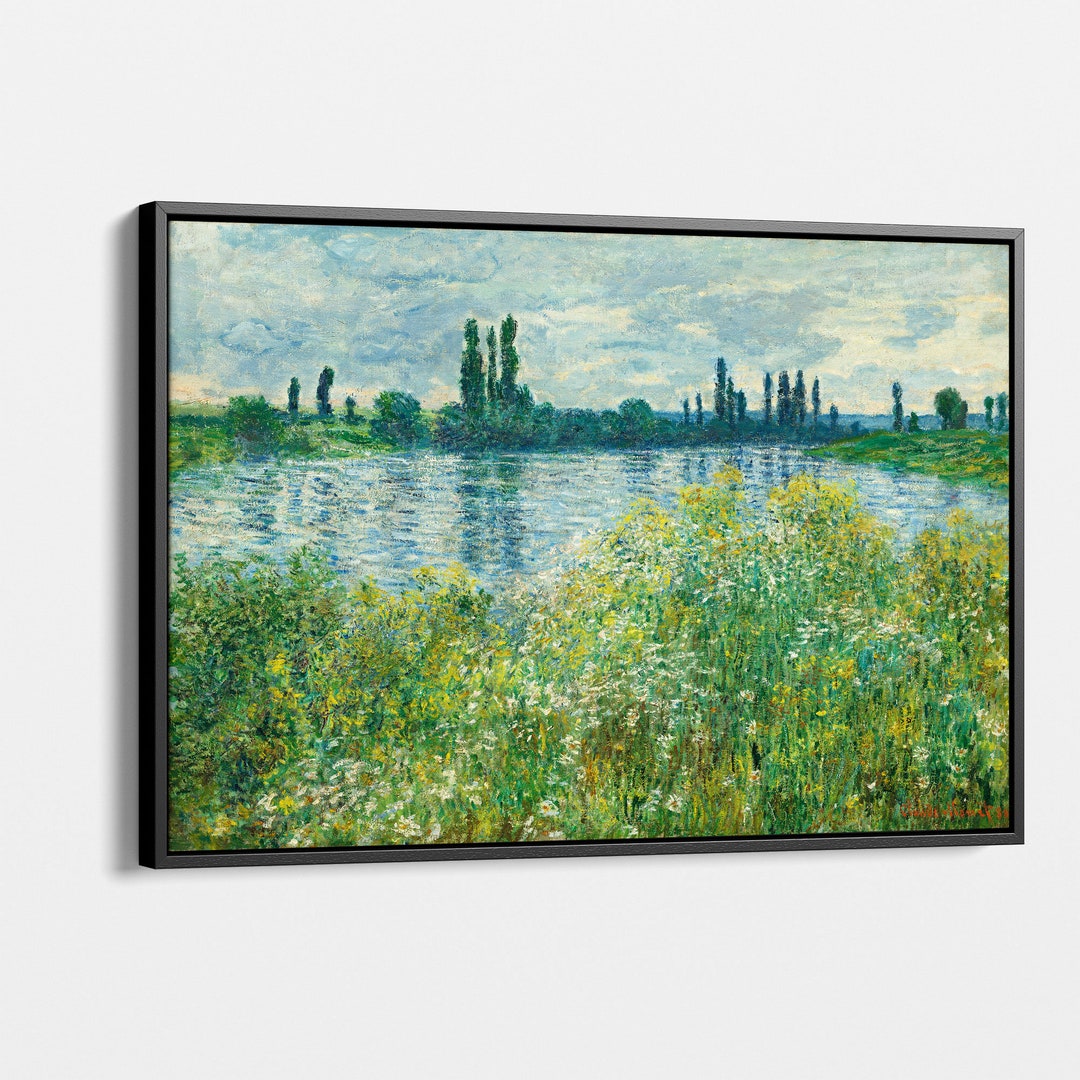 Claude Monet Banks of the Seine Canvas Art Print, Impressionist ...