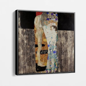 Gustav Klimt The Three Ages of Woman Home Art - Fine Art Print, Famous Paintings Gift, Housewarming Canvas Print Gift, Art Lovers Gift Idea
