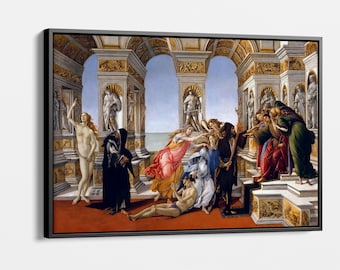 Calumny of Apelles by Sandro Botticelli - Extra Large Canvas Wall Art, Classic Masterpiece Reproduction, Living Room, Bedroom, Office Decor