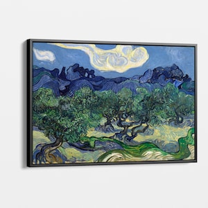 Olive Trees by Vincent Van Gogh Canvas Print - Famous Painter Painting Gift, Home Wall Art, Office & Home Gift Idea, Gift for Art Lovers