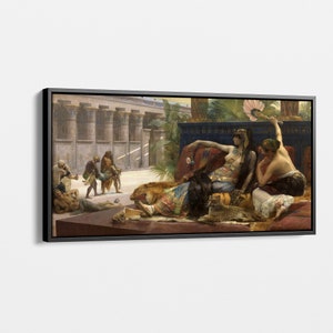 Cleopatra Testing Poisons on Condemned Prisoners by Alexandre Cabanel Canvas Wall Art - Historical Living Room, Bedroom, Office Wall Decor