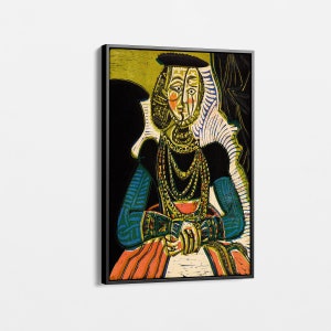Woman Portrait by Pablo Picasso - Extra Large Wall Art, Modern Framed Art Print for Living Room, Unique Home Decor, Picasso Wall Art Decor