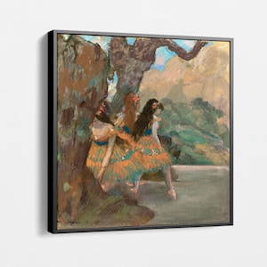 Ballet Dancers by Edgar Degas Reproduction Wall Art Canvas Print, Edgar Degas Huge Wall Art, Ballet Dancers Extra Large Wall Art
