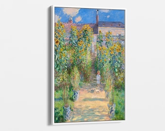 IN009　クロードモネ　ヴェトゥイユの画家の庭　ジクレー版画 IN009 クロードモネ ヴェトゥイユの画家の庭 ジクレー版画 - メルカリ