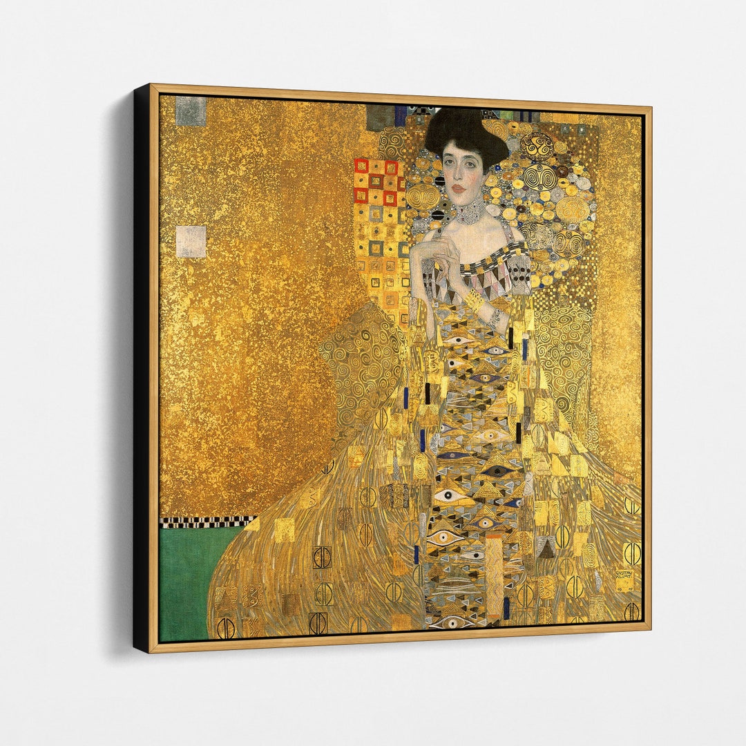 Gustav Klimt Adele Bloch-bauer I Art Print on Canvas, Art Nouveau Wall ...