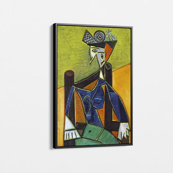 Vibrant Cubist Picasso Abstract Canvas - Extra Large Wall Art